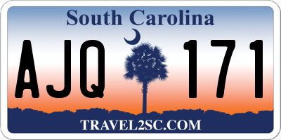SC license plate AJQ171