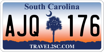 SC license plate AJQ176
