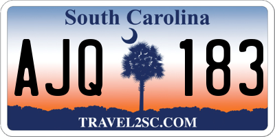 SC license plate AJQ183