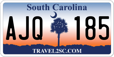 SC license plate AJQ185