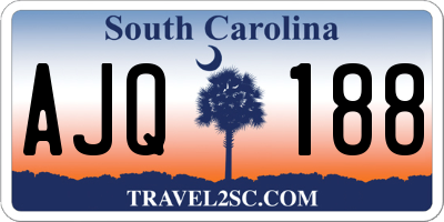 SC license plate AJQ188