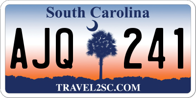 SC license plate AJQ241
