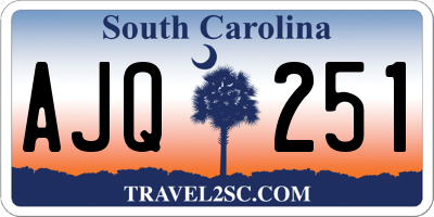 SC license plate AJQ251