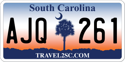 SC license plate AJQ261