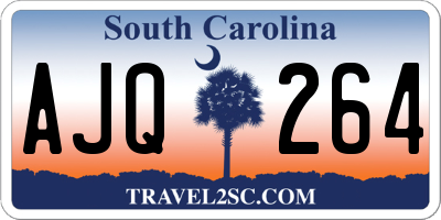SC license plate AJQ264