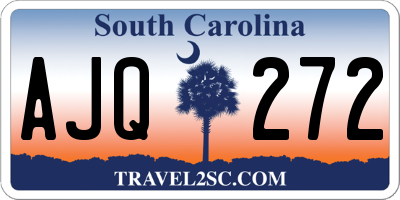 SC license plate AJQ272