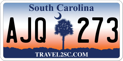 SC license plate AJQ273