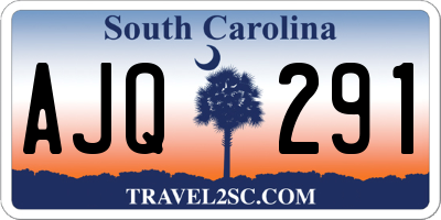 SC license plate AJQ291