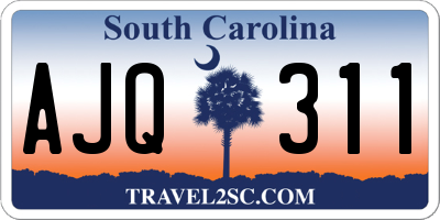 SC license plate AJQ311