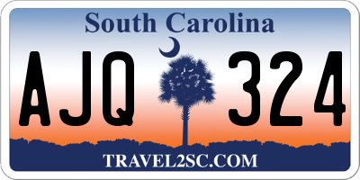 SC license plate AJQ324