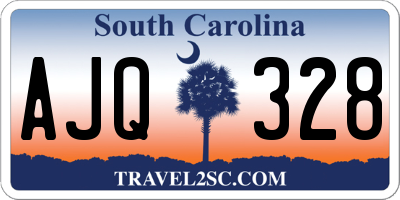 SC license plate AJQ328