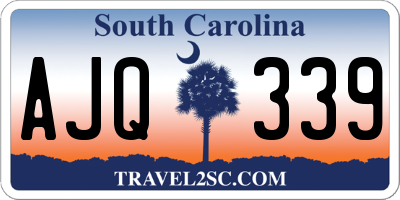 SC license plate AJQ339