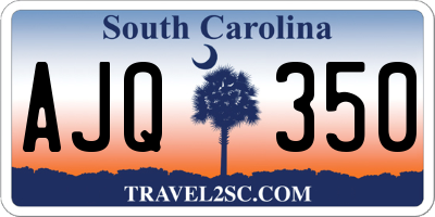 SC license plate AJQ350