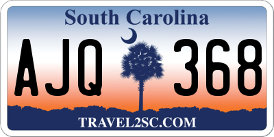 SC license plate AJQ368