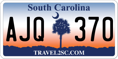 SC license plate AJQ370