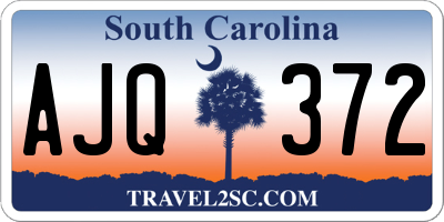 SC license plate AJQ372