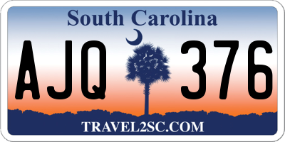 SC license plate AJQ376