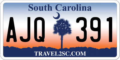 SC license plate AJQ391