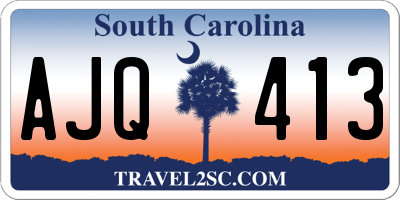 SC license plate AJQ413