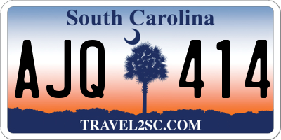 SC license plate AJQ414