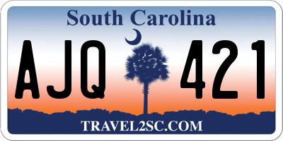 SC license plate AJQ421