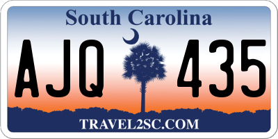 SC license plate AJQ435