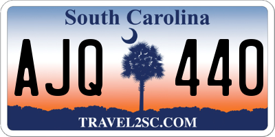 SC license plate AJQ440