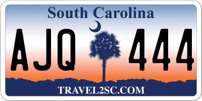 SC license plate AJQ444