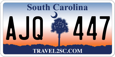 SC license plate AJQ447