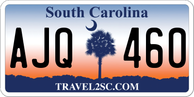 SC license plate AJQ460