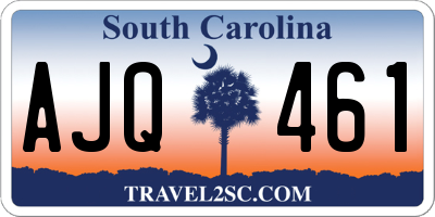 SC license plate AJQ461
