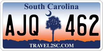 SC license plate AJQ462