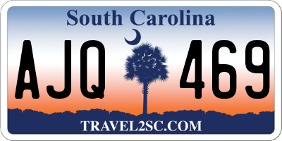SC license plate AJQ469