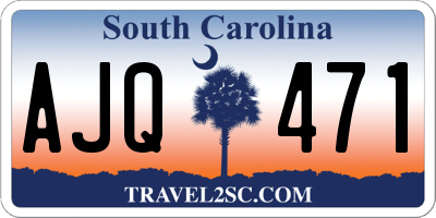 SC license plate AJQ471