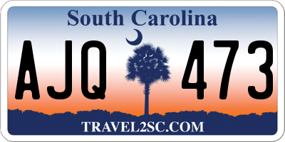 SC license plate AJQ473