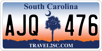 SC license plate AJQ476