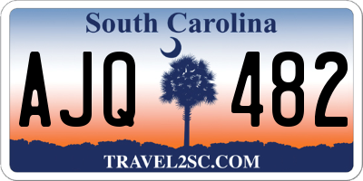 SC license plate AJQ482