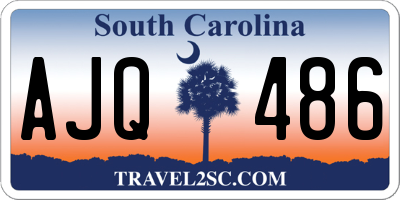 SC license plate AJQ486