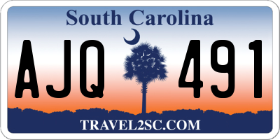 SC license plate AJQ491