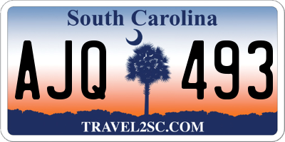 SC license plate AJQ493