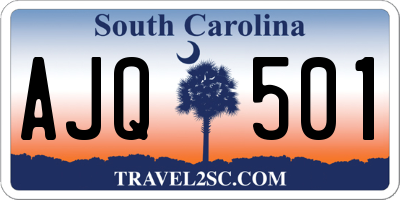 SC license plate AJQ501
