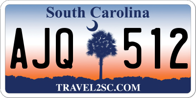 SC license plate AJQ512
