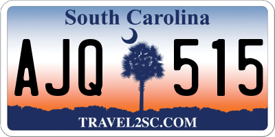 SC license plate AJQ515