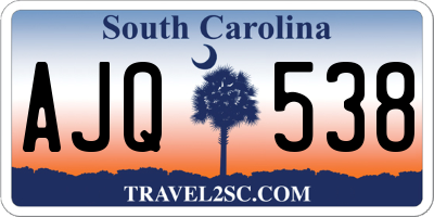 SC license plate AJQ538