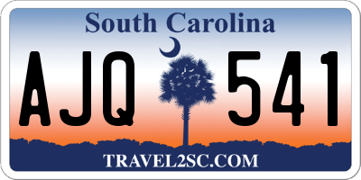 SC license plate AJQ541