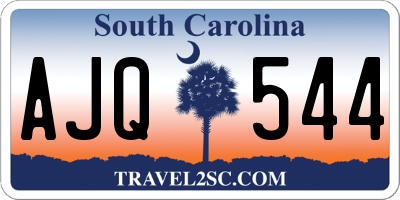 SC license plate AJQ544