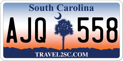 SC license plate AJQ558