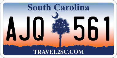 SC license plate AJQ561
