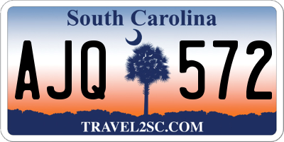 SC license plate AJQ572