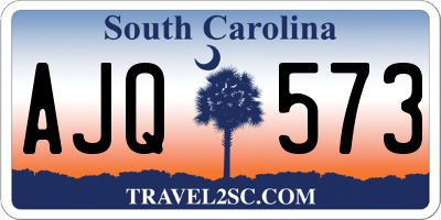 SC license plate AJQ573